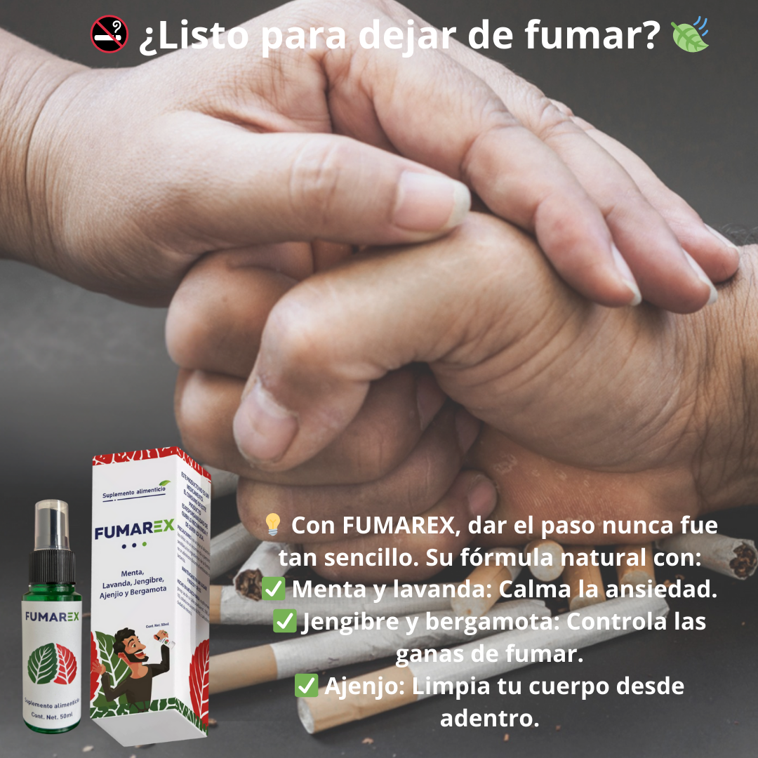 Fumarex® - Spray Natural para Dejar De Fumar 🚭