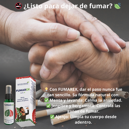 Fumarex® - Spray Natural para Dejar De Fumar 🚭