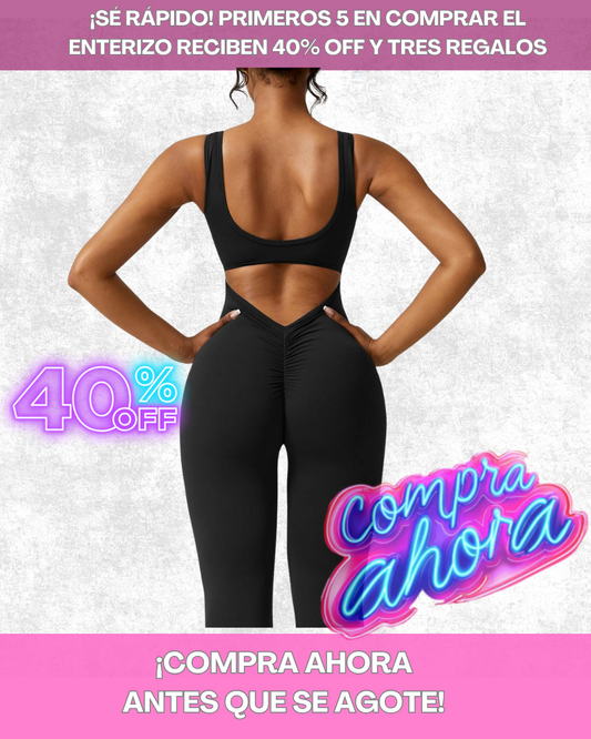 ENTERIZO LEVANTA COLA BOTA ANCHA + 3 REGALOS